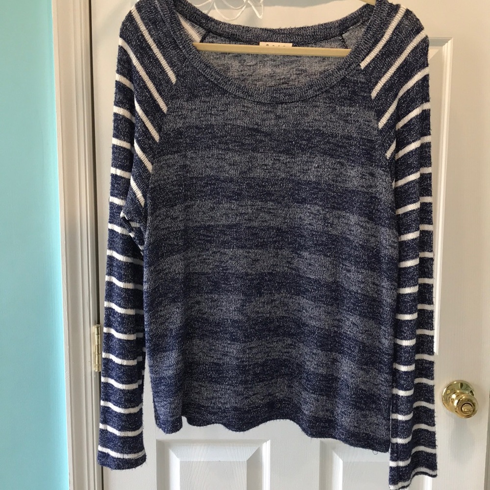 Striped blue sweater
